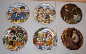 lot 155 image: (6) Limited Edition Collectible Plates Norman Rockwell and Dolly Dingle