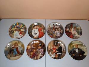 lot 156 image: Set of (8) Vintage Edwin Knowles Annie China Collection