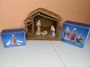 lot 121 image: Vintage Nativity Scene
