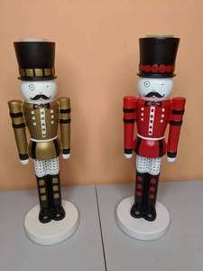 lot 135 image: (2) Retired Partylite Nutcrackers