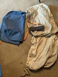 lot 439 image: (2) Drawstring Bags and U.S. Mail Bag