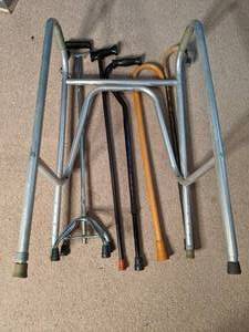 lot 400 image: Walker and (5) Canes