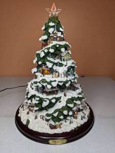 lot 349 image: Thomas Kinkade Illuminated Christmas Tree