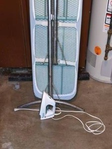 lot 271 image: Steam Iron and Ironing Board