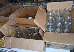 lot 262 image: Dozens of Canning Jars