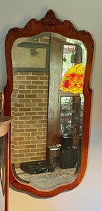 lot 2 image: Antique Wall Mirror