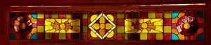 lot 10 image: Awesome Stained Glass Window