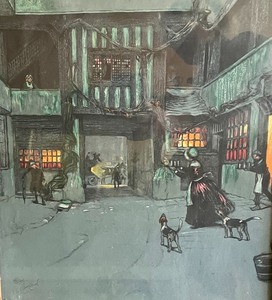 lot 11 image: An Old English Inn by Cecil Aldin