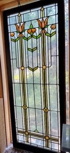 lot 38 image: Stunning Stained Glass Window