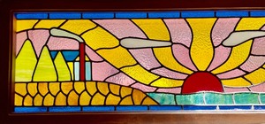 lot 44 image: Fabulous Stained Glass Window