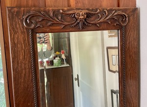lot 46 image: Antique Door Mirror