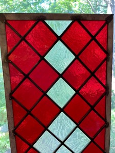 lot 88 image: Petite Stained Glass Window