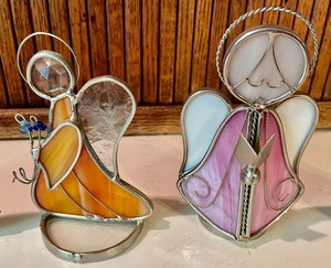 lot 100 image: Stained Glass Angels