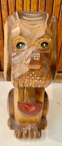 lot 128 image: Wooden Dog Nutcracker