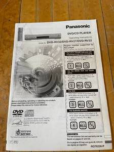 lot 203 image: Panasonic 4 Head Omnivision VCR