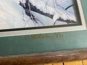 lot 212 image: Robert Bateman 1990 Signed Framed Art