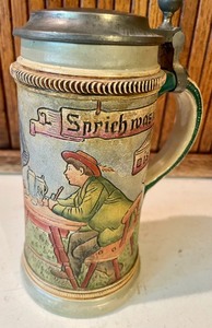 lot 184 image: Mettlach Stein