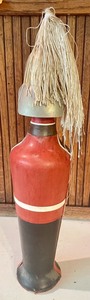 lot 168 image: Bervettato Italian Leather Covered Bottle