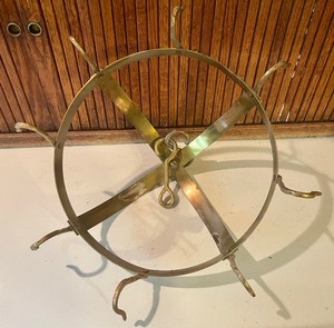 lot 171 image: Ceiling Mounted PanCookware and Decor Rack