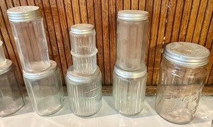 lot 174 image: Vintage Glass Jars