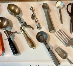 lot 198 image: Vintage Kitchen Utensils and More