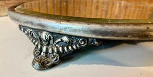 lot 322 image: Footed Vanity Mirror Tray