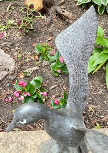 lot 349 image: Marvelous Metal Bird Sculpture