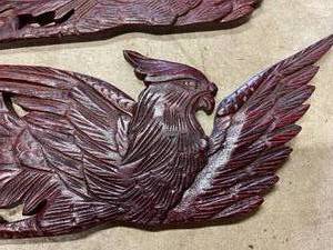 lot 252 image: Vintage Wood Bird Carvings