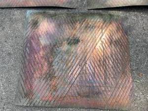lot 259 image: 20 Vintage Copper Ceiling Tiles