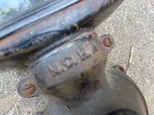 lot 261 image: Vintage N.O.R.A. Wall Mount Coffee Grinder