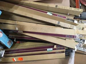 Lot of assorted Curtain Rods various models sizes and conditions customer returns see pictures