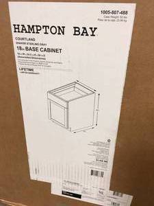 Pallet with assorted Cabinets and vanities various models and conditions customer returns see pictures