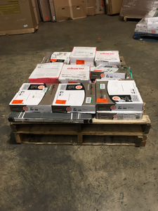 Pallet with assorted flooring various types and models not used customer returns see pictures