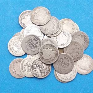 lot 70 image: 30 Old Barber Dimes, 90% Silver
