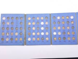 lot 72 image: 45 Barber Dimes in an old folder--45 Different Dates 90% Silver