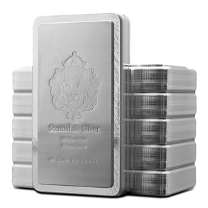 lot 0 image: (1) Premium Scottsdale 10oz .999 Silver Stacker Bar