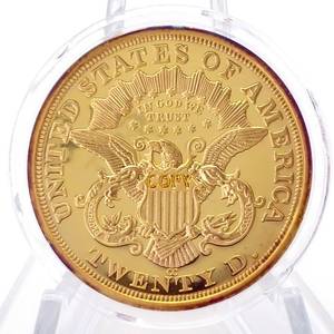 lot 41E image: Copy of a 1870 CC Liberty $20 Gold Coin REPLICA