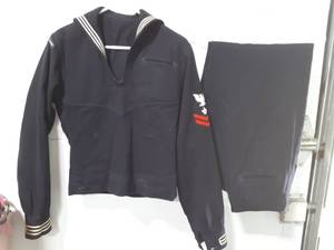 lot 4 image: Vintage Navy Uniform From The USS Ajax