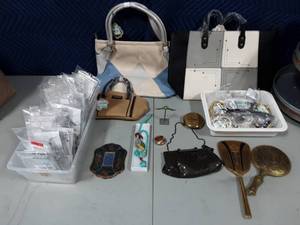 lot 24 image: Purses, Hand Mirrors, New Jewelry & Trinket Boxes