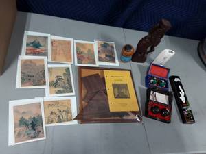 lot 33 image: Chinese Tangram Puzzle & Other Asian Collectibles