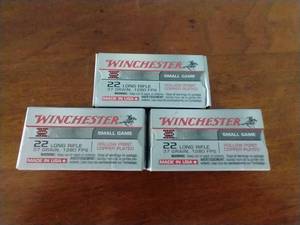 lot 3 image: 150 Rounds .22 Hollow Point Small Game Ammunition