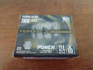 lot 40 image: 20 Rounds 9mm Hollow Point Defense Ammunition
