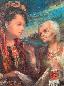 lot 2 image: Beautiful Framed Oil On Canvas by L. Hrycaj