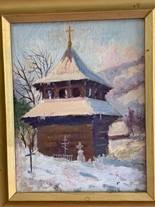 lot 4 image: Oil on Canvas by Vladimir Mikhailovich Rudenko