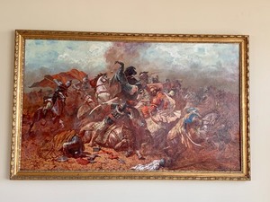 lot 8 image: Impressive Amazing Large Framed Work of Art by Andrey Serebyakov
