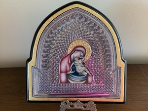 lot 15 image: Stunning Italian Religious Icon set in Sterling Silver