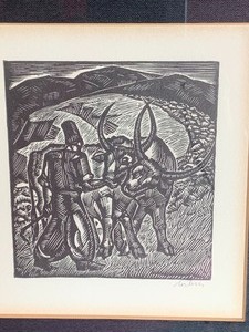 lot 46 image: Framed Montage of Woodcuts by Vitaliy Lytvyn