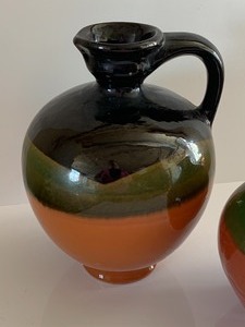 lot 90 image: Two Pottery Vessels with Handles