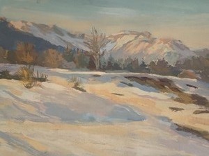 lot 127 image: Framed Original Landscape Art by Nicholas Antochy, aka Mykola Antochy