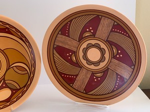 lot 132 image: Two Ukrainian Pottery PlattersPlates in Trypillian Period Style
